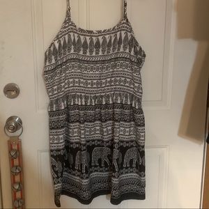 Tribal print summer dress
